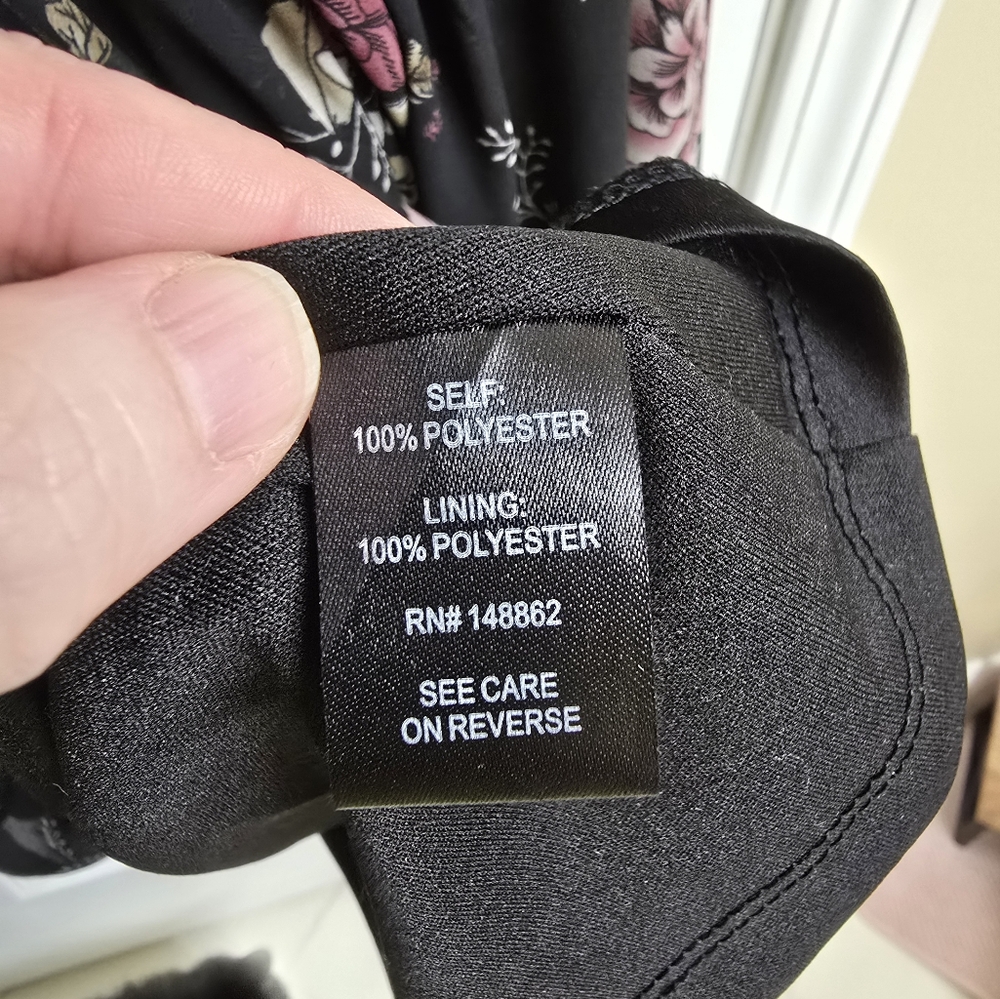 Torrid size 2 Floral Black Dress - Picture 5 of 6